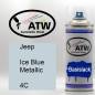Preview: Jeep, Ice Blue Metallic, 4C: 400ml Sprühdose, von ATW Autoteile West.
